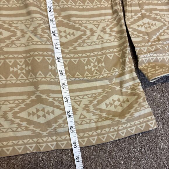 New Chubbies Quarter Button Brown Size Large Multicolor Aztec Pattern NWT - Picture 2 of 9